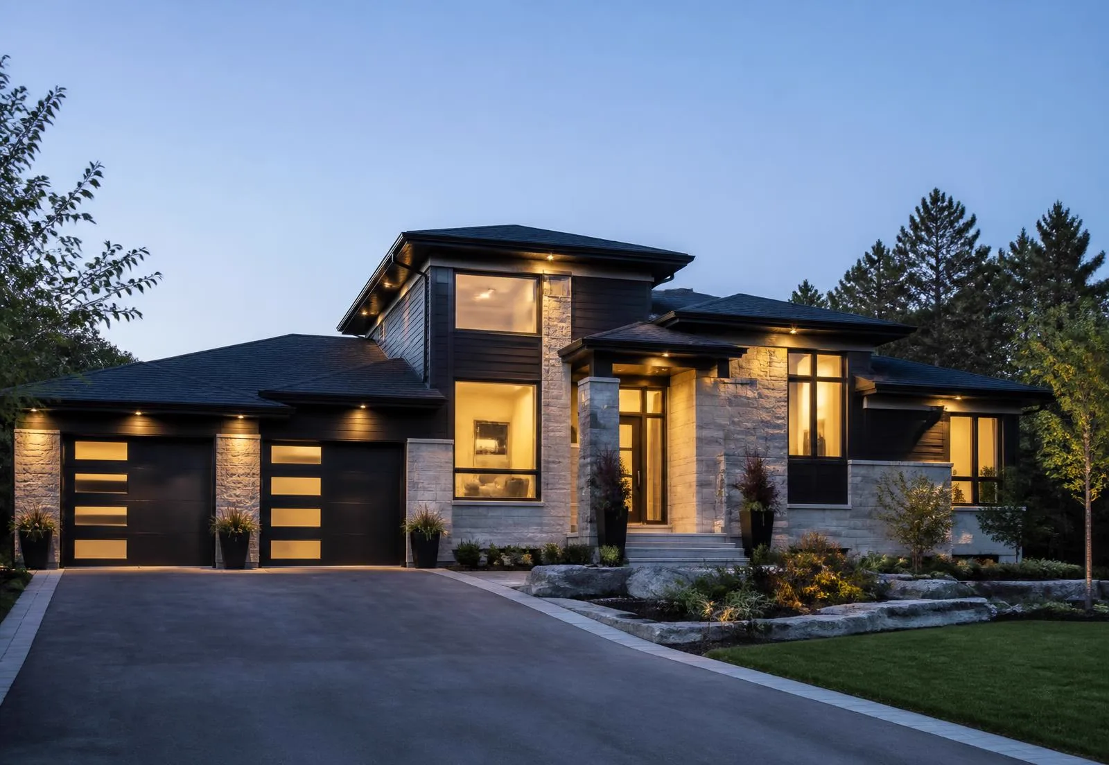 Residential home in the Cornwall area protected by an ASL security system at dusk